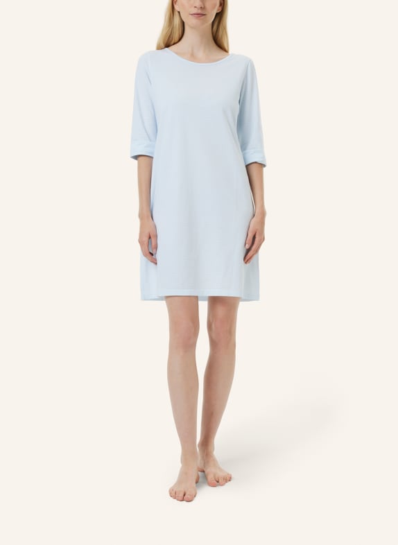 yellamaris Nachthemd mit 3/4 Arm HELLBLAU/ BLAU