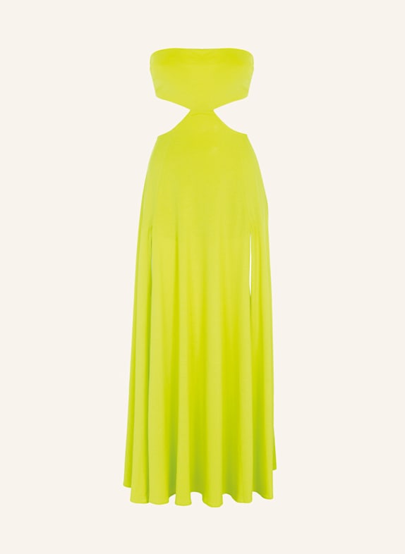 Helene Galwas Kleid mit Cut Out GLORIA NEONGELB