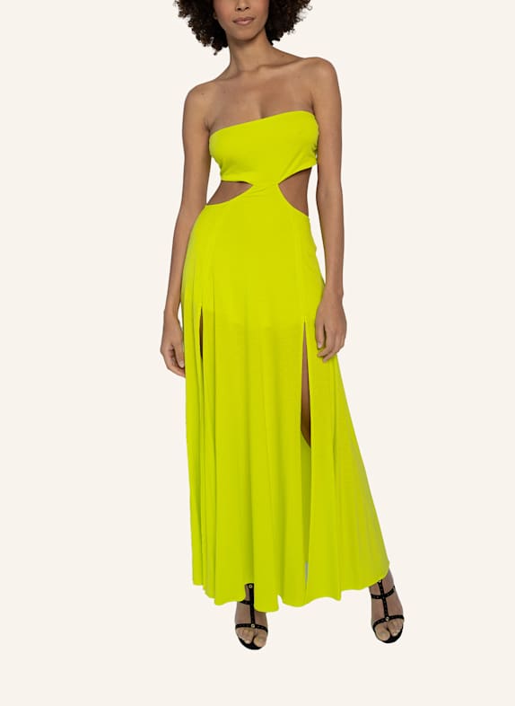 Helene Galwas Kleid mit Cut Out GLORIA NEONGELB