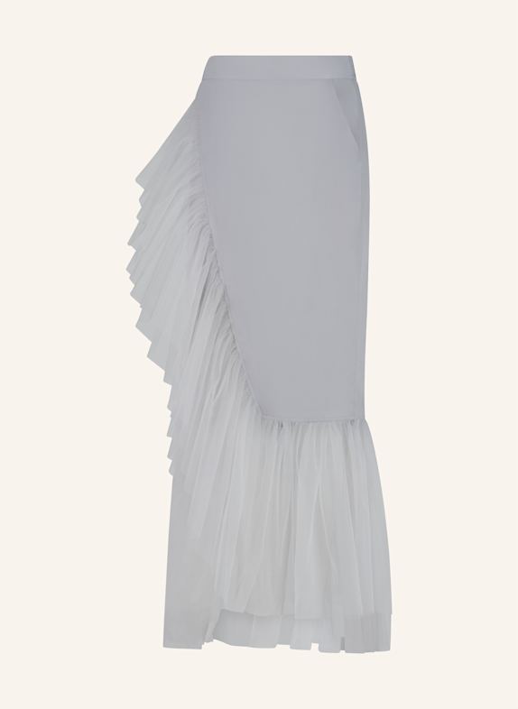 Helene Galwas Wickelrock mit Volant aus Tüll BERTARE GRAU