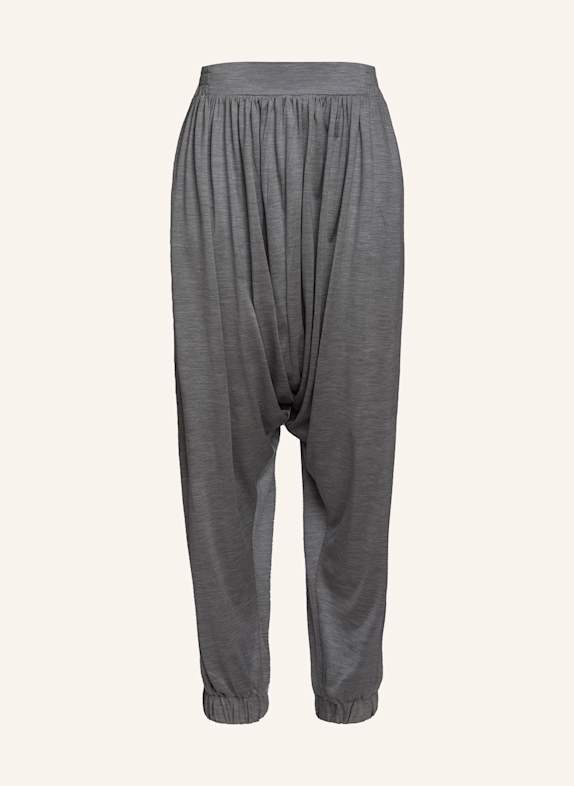 Helene Galwas Sarouel Hose aus Seidenjersey INGRID GRAU