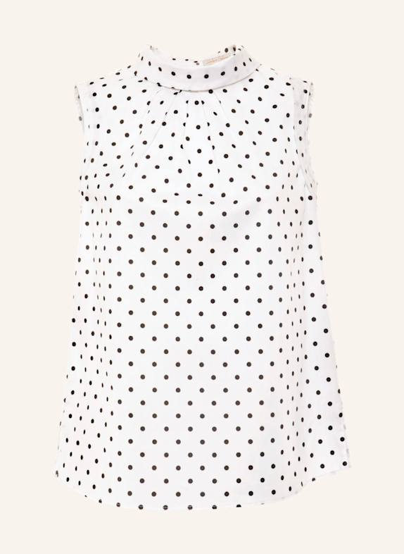 Helene Galwas Ärmellose Bluse aus Baumwolle BENICE WEISS/ SCHWARZ