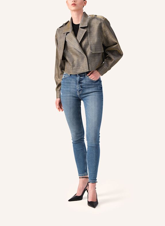 Helene Galwas Karierte Kurzjacke JEMINA GOLD