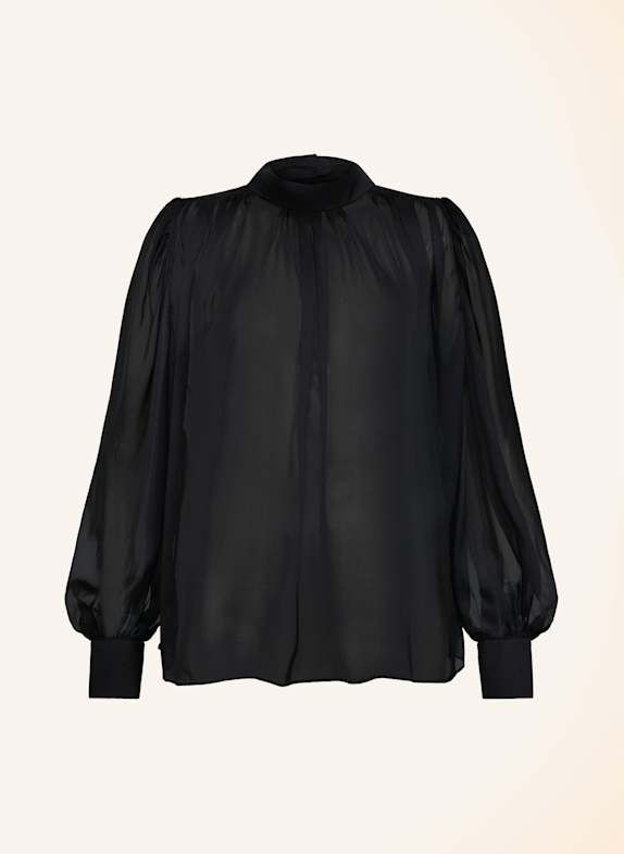 Helene Galwas Langarmbluse aus Seidenchiffon BIBI SCHWARZ