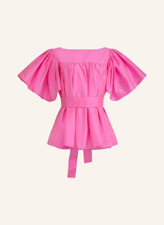 Helene Galwas Bluse aus Dupionseide FILIPARE PINK