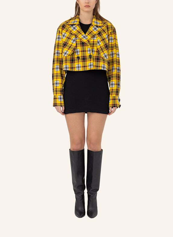 Helene Galwas Karierte Kurzjacke JADE GELB