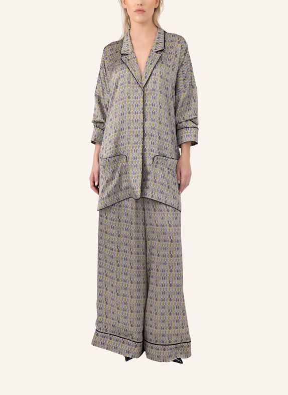 Helene Galwas Blusenjacke aus Seidensatin JANI SILBER