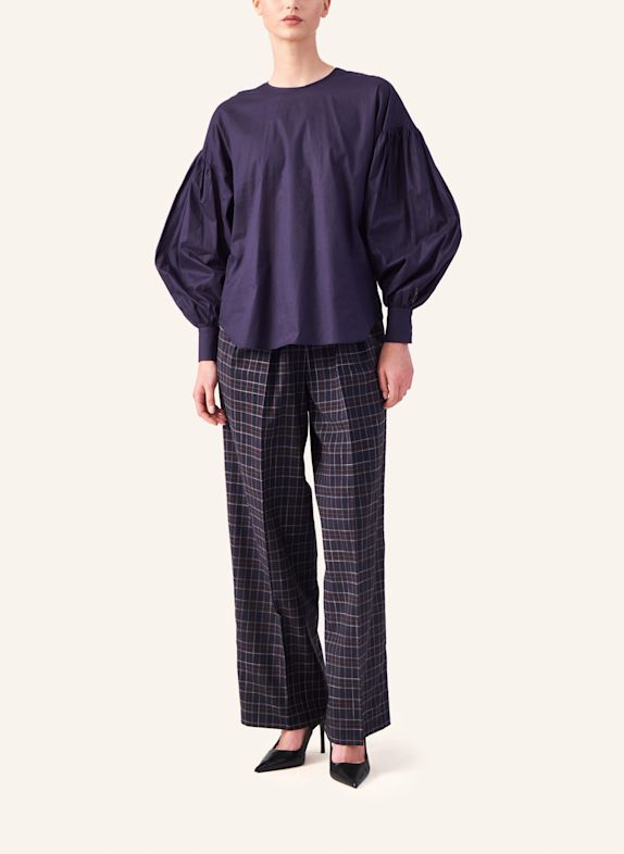 Helene Galwas Langarm Bluse aus Baumwolle HADLEY BLAU