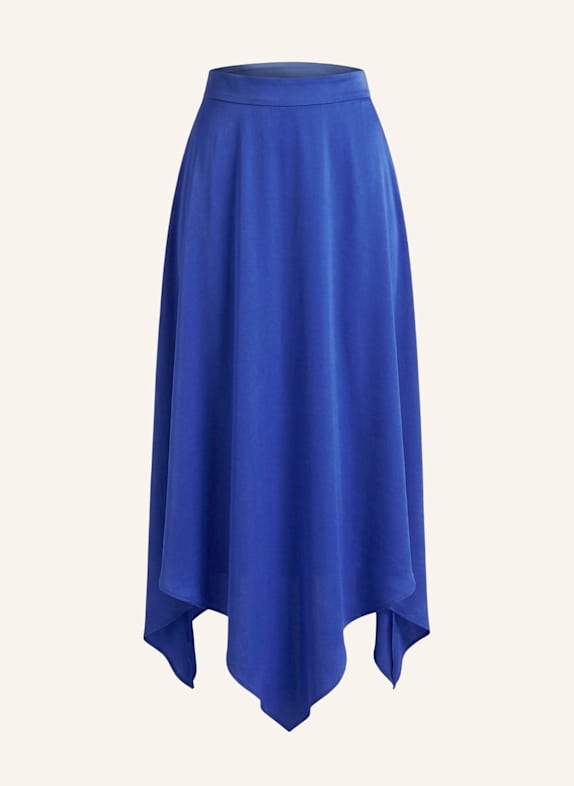 Helene Galwas Rock aus Seidensatin ILKARE BLAU