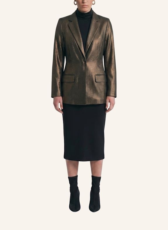 Helene Galwas Blazer Jacke aus feinem Samt HALEARE SCHWARZ