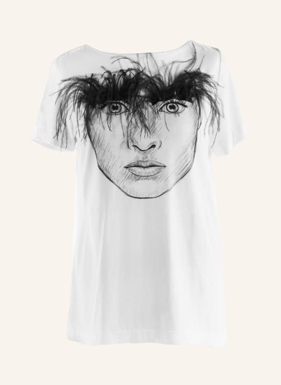 Helene Galwas Signature T-Shirt mit abnehmbaren Federn ANTONIA WEISS