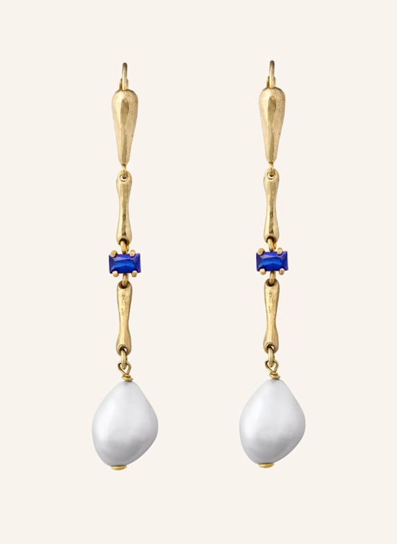 Maximova Jewelry Ohrhänger MOTHER OF PEARL GOLD GOLD/ BLAU