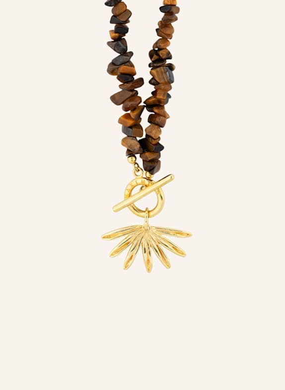 Maximova Jewelry Halskette TIGER SUN SIREN BRAUN