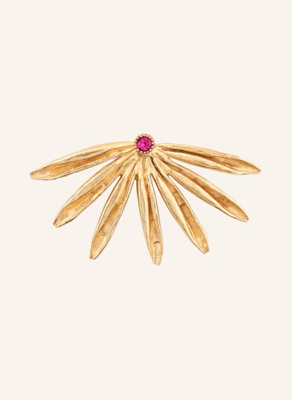 Maximova Jewelry Ohrstecker SUN SIREN GOLD/ ROT