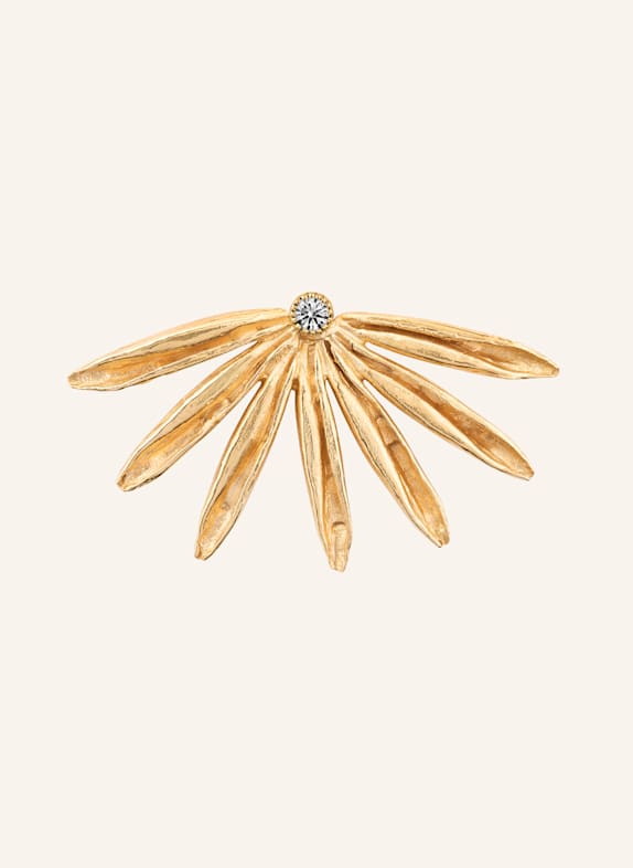 Maximova Jewelry Ohrstecker SUN SIREN GOLD/ WEISS