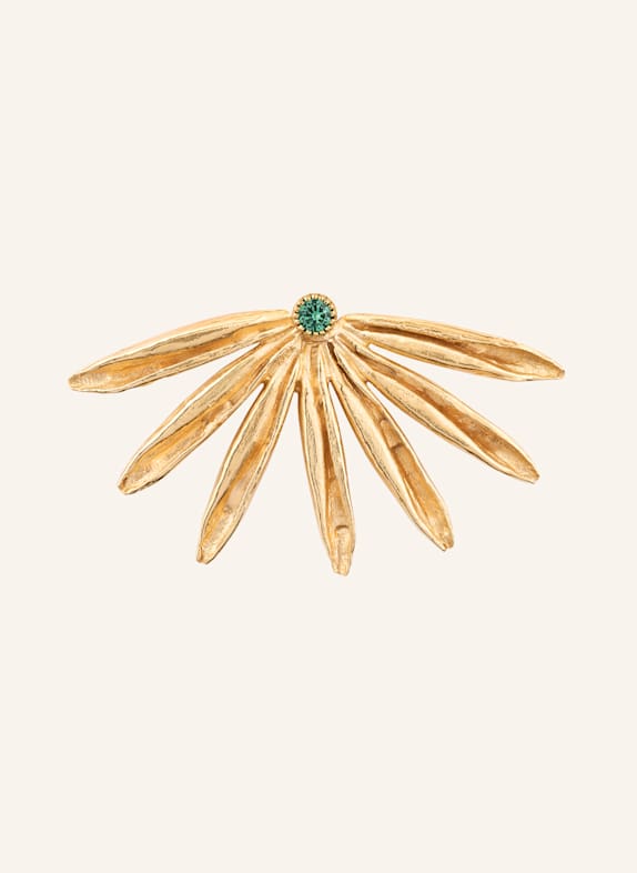 Maximova Jewelry Ohrstecker SUN SIREN GOLD/ GRÜN