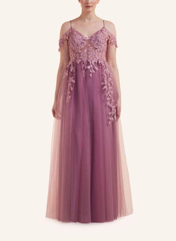 unique Abendkleid FALLING LEAVES DRESS ROSÉ