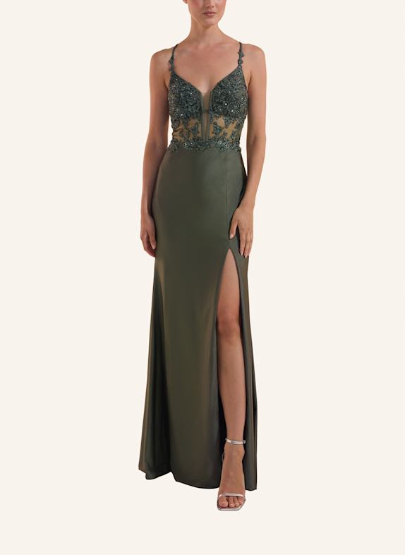 unique Kleid ETHEREAL GRACE DRESS GRAU/ GRÜN