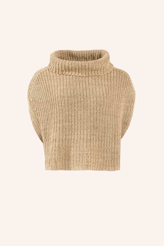 ADLYSH STRICKPULLUNDER AUS BAUMWOLLE BRAUN