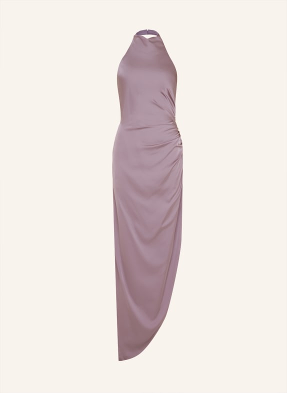 unique Kleid Draped Neckholder Dress TAUPE