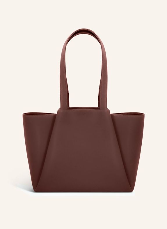 KAAI Schultertasche MIDI PYRAMID BRAUN