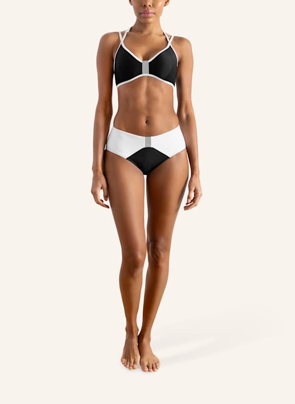 HORIZON ATHLETIC Bikinis CORAL SEA SCHWARZ/ WEISS