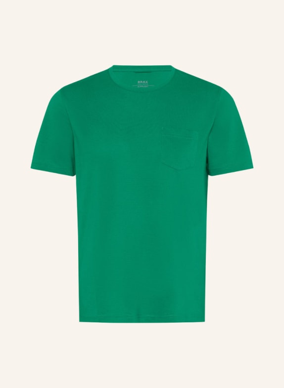 BRAX T-Shirt STYLE TODD GRÜN