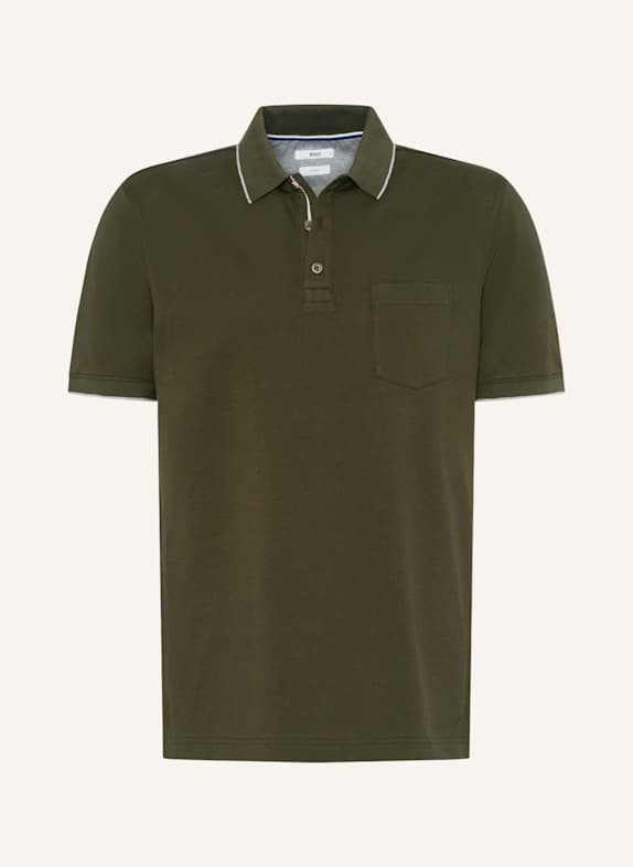 BRAX Piqué-Poloshirt STYLE PETE KHAKI