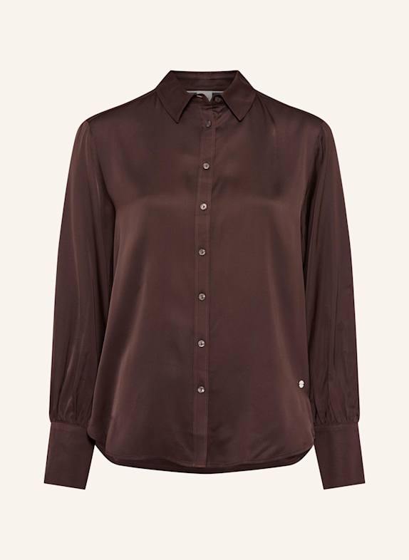 BRAX Hemdbluse STYLE VIC DUNKELBRAUN
