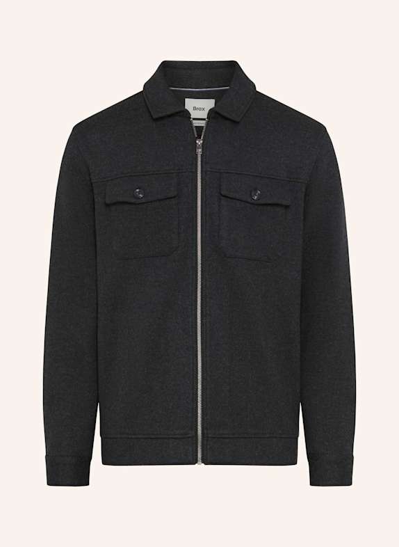 BRAX Overshirt STYLE SANTIAGO DUNKELGRAU