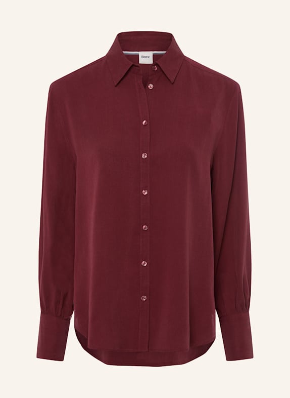 BRAX Hemdbluse STYLE VIC DUNKELROT