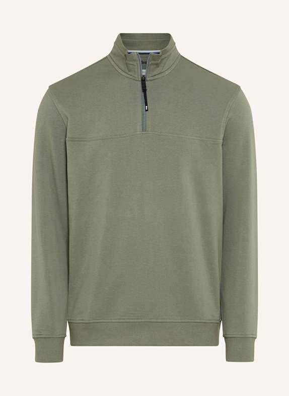 BRAX Sweatshirt STYLE SION DUNKELGRÜN