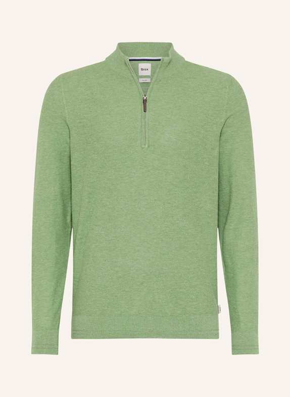 BRAX Pullover STYLE STEFFEN GRÜN