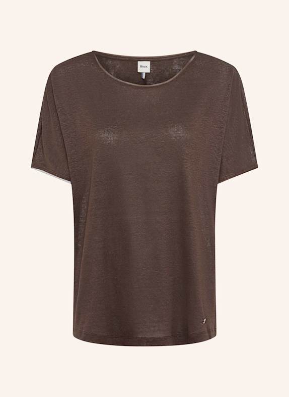 BRAX T-Shirt STYLE CAELEN S BRAUN