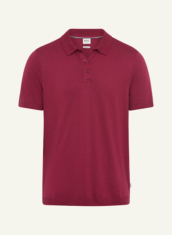 BRAX Poloshirt STYLE PARVIS DUNKELROT