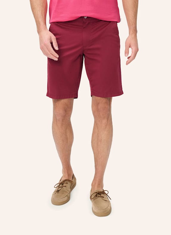 BRAX Shorts STYLE BOZEN DUNKELROT