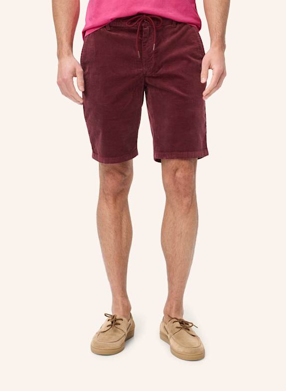 BRAX Cordshorts BALU CK Modern Fit DUNKELROT