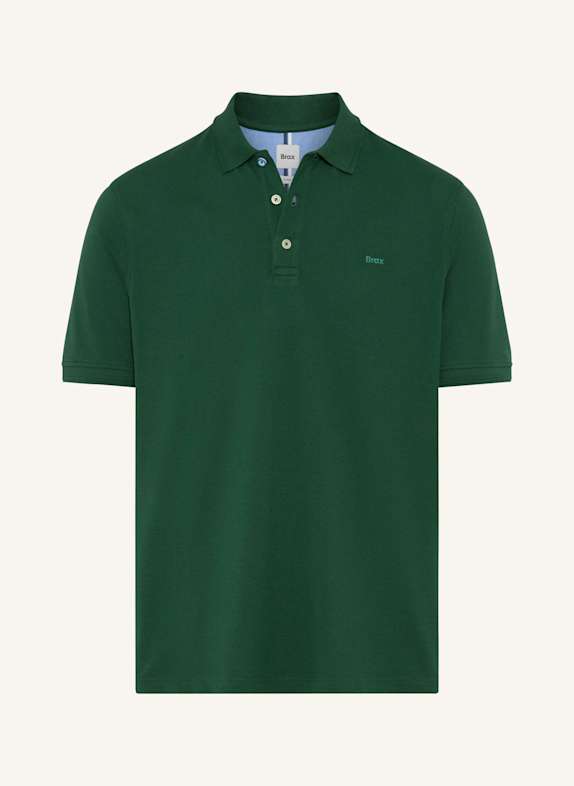 BRAX Piqué-Poloshirt STYLE PETE DUNKELGRÜN