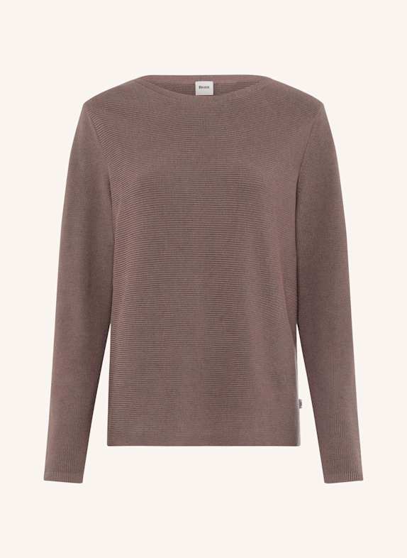 BRAX Strickpullover STYLE LESLEY HELLBRAUN