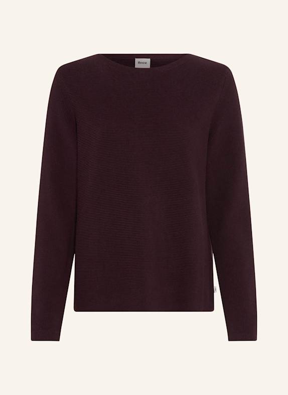 BRAX Strickpullover STYLE LESLEY DUNKELLILA