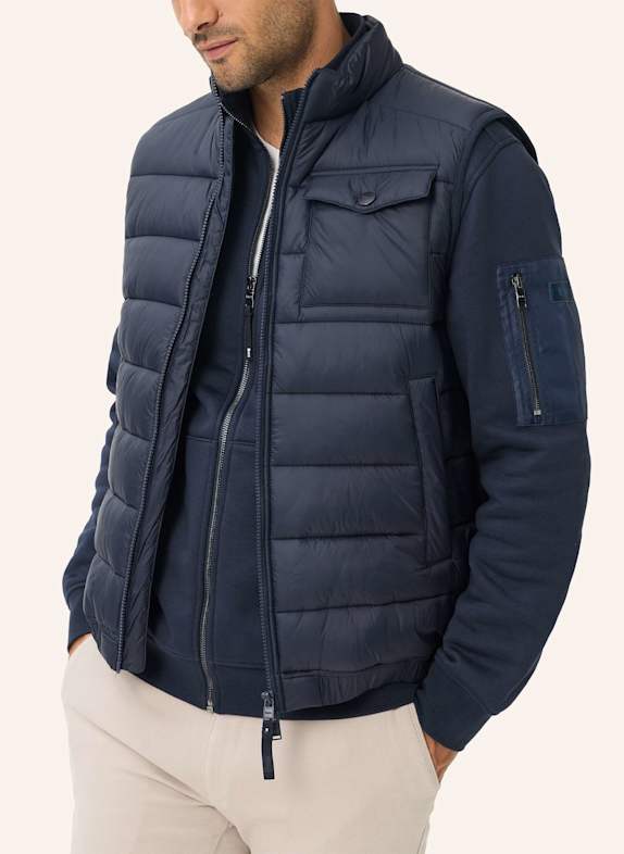 BRAX Steppweste STYLE WILL BLAU