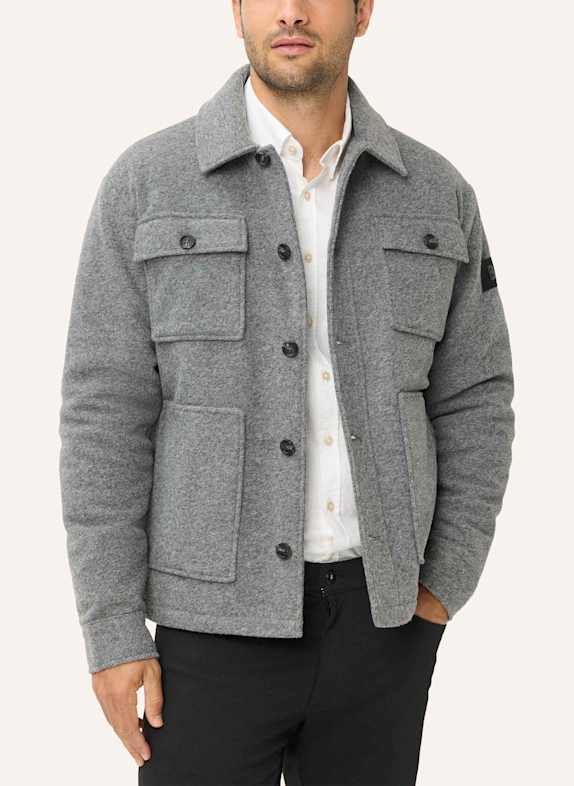 BRAX Overshirt STYLE TED GRAU