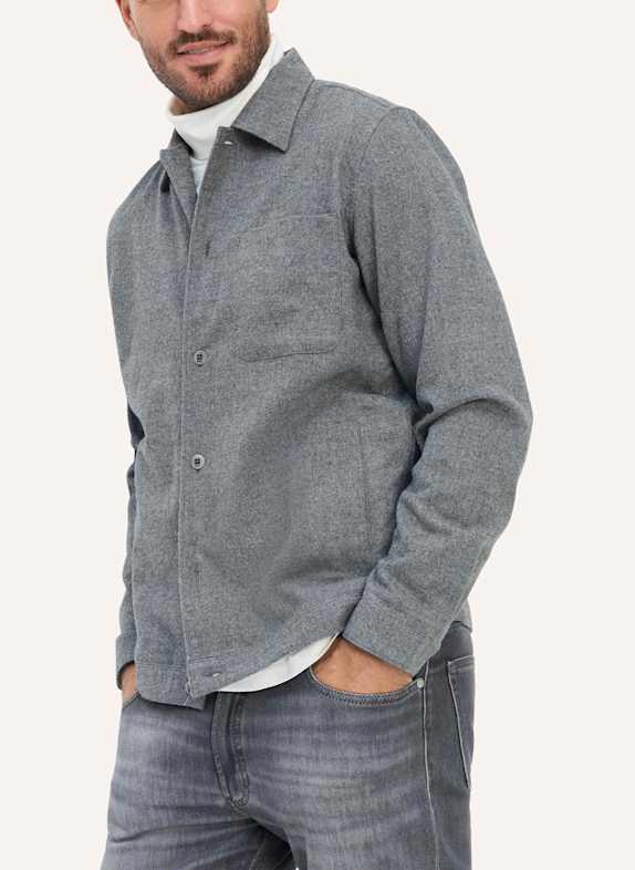 BRAX Overshirt STYLE LUCA GRAU