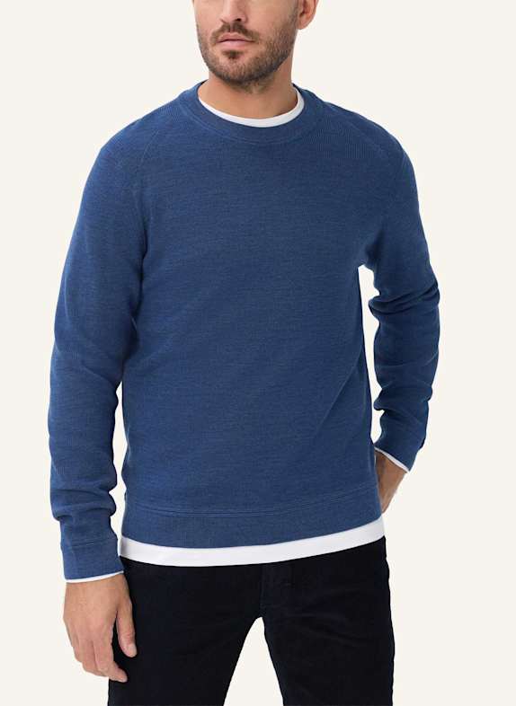 BRAX Strickpullover STYLE ROY BLAU