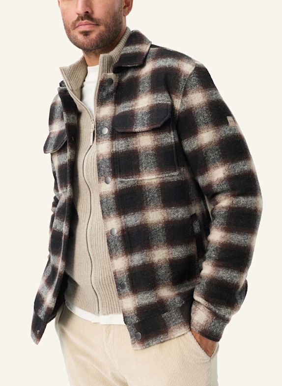 BRAX Overshirt STYLE SANTIAGO BRAUN