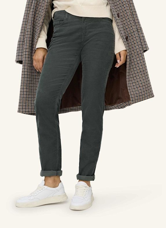 BRAX Five-Pocket-Jeans STYLE CAROLA DUNKELGRÜN