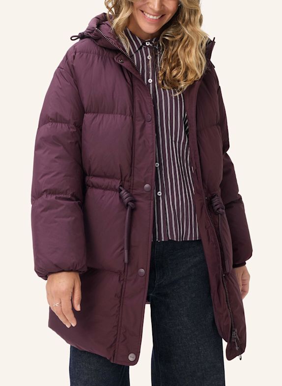 BRAX Pufferjacket STYLE TILDA DUNKELLILA