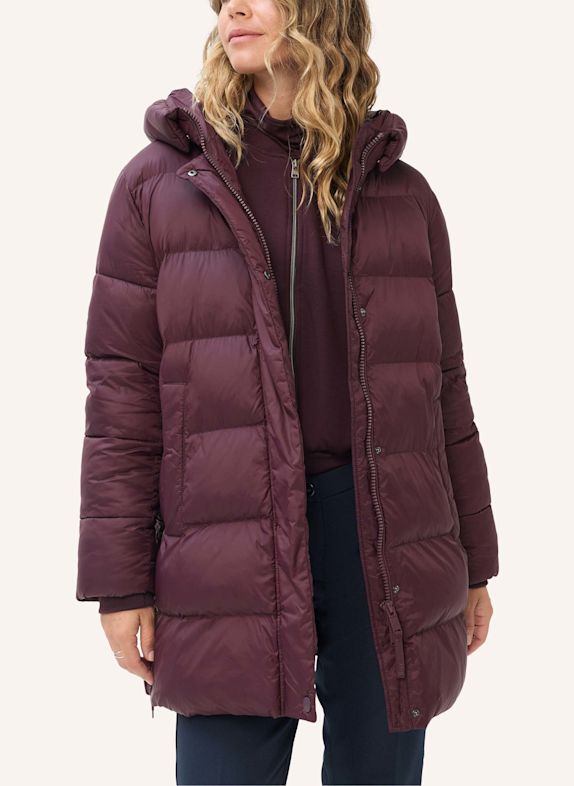 BRAX Pufferjacket|Long-Jacke STYLE TORI DUNKELLILA