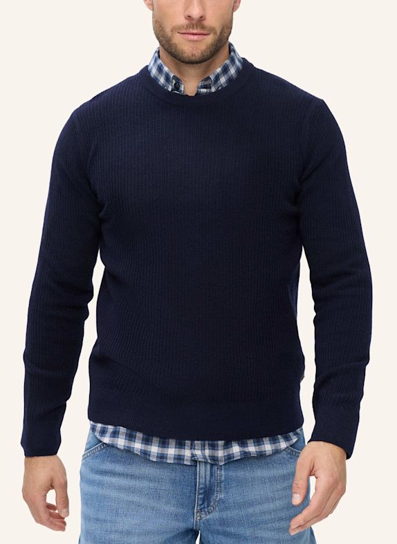 BRAX Strickpullover STYLE RICK BLAU