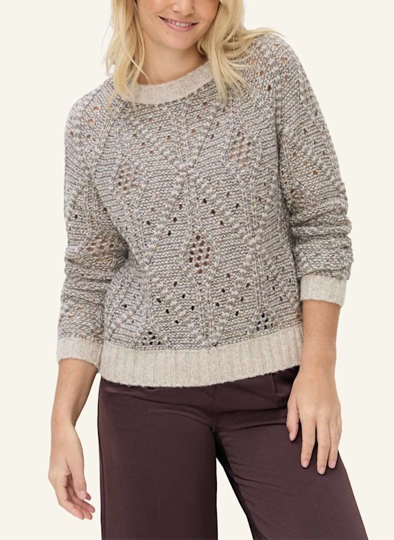 BRAX Strickpullover STYLE LOLA BEIGE